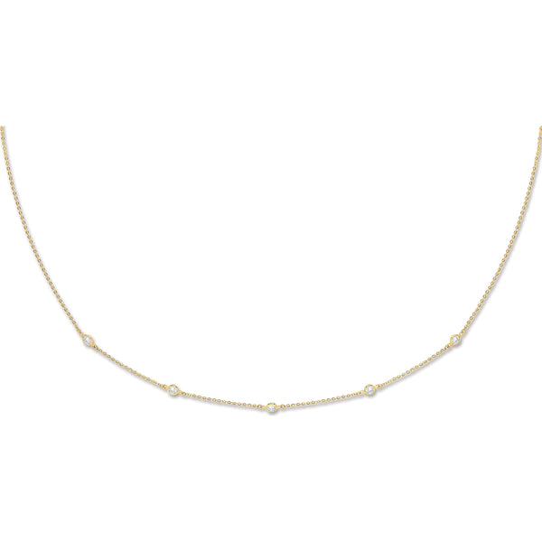 Y/G Cz by the Yard Cz Bracelet & Necklace (07", 18" & 36")