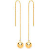Y/G Ball Chain Threader Earrings