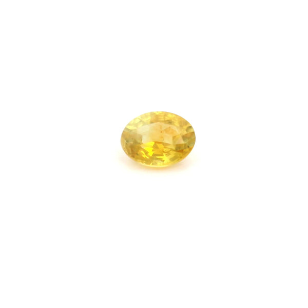 0.66ct Oval Natural Sapphire (Colour Yellow, Clarity Slightly Included, Cut Faceted)