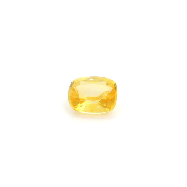 1.25ct Cushion Natural Sapphire (Colour Yellow, Clarity Slightly Included, Cut Faceted)