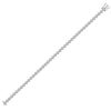 Diamond Bracelet - 18ct White Gold 1.00ct Rub-over Natural Diamond Line Bracelet - by Hearts Forever Jewellers