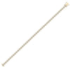 Diamond Bracelet - 18ct White Gold 1.00ct Rub-over Natural Diamond Line Bracelet - by Hearts Forever Jewellers