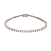 Diamond Bracelet - 18ct White Gold 1.03ct Claw Set Tennis Bracelet - by Hearts Forever Jewellers