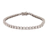 Diamond Bracelet - 18ct White Gold 1.03ct Claw Set Tennis Bracelet - by Hearts Forever Jewellers