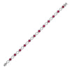 0.30ct Bracelet - 18ct White Gold Natural Diamond And Ruby Bracelet - by Hearts Forever Jewellers