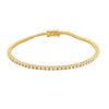 Diamond Bracelet - 9ct White Gold 1.00ct Claw Set LAB Grown Diamond Line Bracelet - by Hearts Forever Jewellers