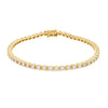 Diamond Bracelet - 9ct White Gold 1.00ct Claw Set LAB Grown Diamond Line Bracelet - by Hearts Forever Jewellers
