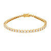 Diamond Bracelet - 9ct White Gold 1.00ct Claw Set LAB Grown Diamond Line Bracelet - by Hearts Forever Jewellers