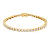 Diamond Bracelet - 9ct White Gold 1.00ct Claw Set LAB Grown Diamond Line Bracelet - by Hearts Forever Jewellers