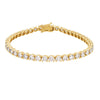 Diamond Bracelet - 9ct White Gold 1.00ct Claw Set LAB Grown Diamond Line Bracelet - by Hearts Forever Jewellers