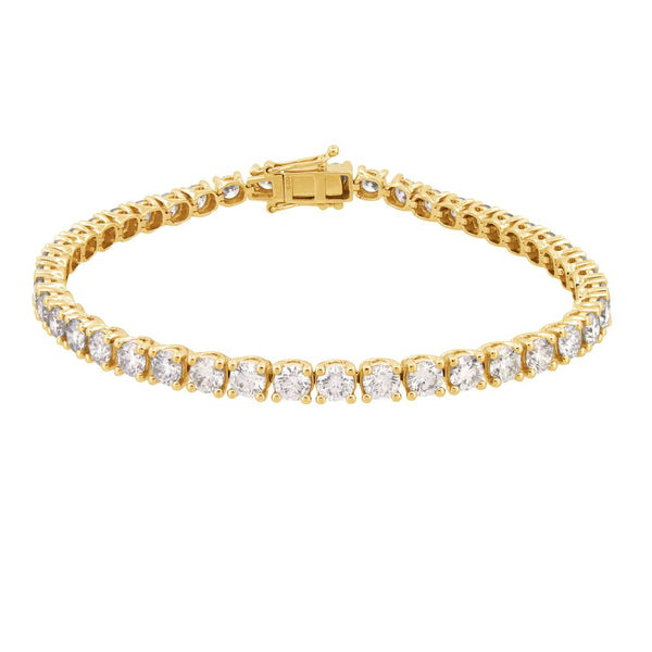 Diamond Bracelet - 9ct White Gold 1.00ct Claw Set LAB Grown Diamond Line Bracelet - by Hearts Forever Jewellers