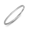0.95ct Bracelet - 18ct White Gold Natural Diamond Bangle - by Hearts Forever Jewellers
