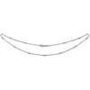 0.23ct Necklace - 18ct White Gold Natural Diamond Chain - by Hearts Forever Jewellers