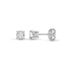Lab 18ct Yellow Gold 50pts 4 Claw Diamond Solitaire Stud Earrings