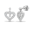 18ct White gold 21pt Natural Diamond stud earrings.