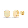 1.63ct Ring - 18ct yellow gold opal 1.63ct stud earrings - by Hearts Forever Jewellers