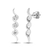 18ct White gold 49pt Natural Diamond studs earrings.