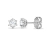 18ct White Gold 35pt 6 Claw Natural Diamond Soli Stud Earrings