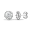 18ct White 0.65ct Natural Diamond Cluster Earrings