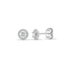18ct White 0.40ct Natural Diamond Cluster Earrings