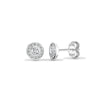 18ct White 0.35ct Natural Diamond Cluster Earrings