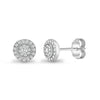 18ct White 0.33ct Natural Diamond Cluster Earrings