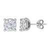 18ct White 0.33ct Natural Diamond 7 Stone Cluster Earrings