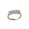 18ct Yellow and white 25pts Natural Diamond Ring Mount