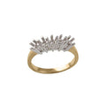 18ct Yellow and white 25pts Natural Diamond Ring Mount