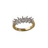 Diamond Ring - 18ct Yellow and white 25pts Natural Diamond Ring Mount - by Hearts Forever Jewellers
