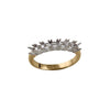 Diamond Ring - 18ct Yellow and White 0.50ct Natural Diamond 7 stone 1/2 Eternity Ring Mount - by Hearts Forever Jewellers