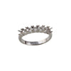 Diamond Ring - 18ct White 0.50ct Natural Diamond 7 stone 1/2 Eternity Ring Mount - by Hearts Forever Jewellers