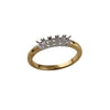 Diamond Ring - 18ct Yellow and White 0.25ct Natural Diamond 5 stone Ring Mount - by Hearts Forever Jewellers