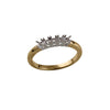 Diamond Ring - 18ct Yellow and White 0.25ct Natural Diamond 5 stone Ring Mount - by Hearts Forever Jewellers