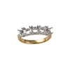 Diamond Ring - 18ct Yellow and White 0.25ct Natural Diamond 5 stone Ring Mount - by Hearts Forever Jewellers