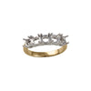 Diamond Ring - 18ct Yellow and White 0.25ct Natural Diamond 5 stone Ring Mount - by Hearts Forever Jewellers