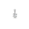 Diamond Necklace - 18ct White Gold 10pts Claw set Pendant - by Hearts Forever Jewellers