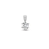 Diamond Necklace - 18ct White Gold 10pts Claw set Pendant - by Hearts Forever Jewellers