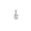 Diamond Necklace - 18ct White Gold 10pts Claw set Pendant - by Hearts Forever Jewellers