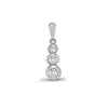 0.11ct Necklace - 18ct White Gold Natural Diamond Pendant - by Hearts Forever Jewellers