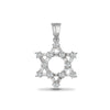 Round Necklace - 18ct White Gold Natural Diamond Pendant - by Hearts Forever Jewellers