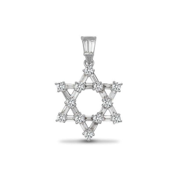 Round Necklace - 18ct White Gold Natural Diamond Pendant - by Hearts Forever Jewellers