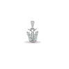 0.13ct Necklace - 18ct White Gold Natural Diamond Pendant - by Hearts Forever Jewellers