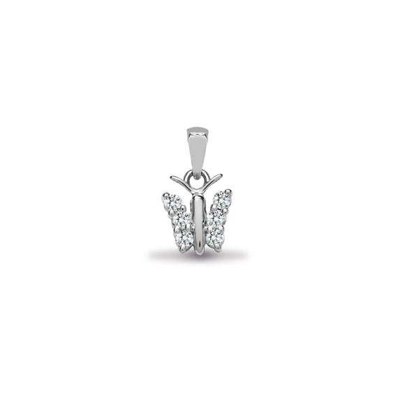 0.13ct Necklace - 18ct White Gold Natural Diamond Pendant - by Hearts Forever Jewellers