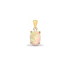 0.70ct Necklace - 18ct Yellow Gold Opal Pendant - by Hearts Forever Jewellers