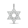 0.60ct Necklace - 18ct White Gold Natural Diamond Star of David Pendant - 0.60ct - by Hearts Forever Jewellers