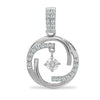 Diamond Necklace - 18ct White 0.40ct Natural Diamond Pendant - by Hearts Forever Jewellers