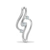 Diamond Necklace - 18ct White 0.16ct Natural Diamond Pendant - by Hearts Forever Jewellers