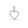 Diamond Necklace - 18ct White 0.06ct Natural Diamond Pendant - by Hearts Forever Jewellers