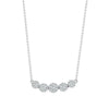 Diamond Necklace - 18ct White 0.75ct Natural Diamond Pendant - 18" Chain included - by Hearts Forever Jewellers